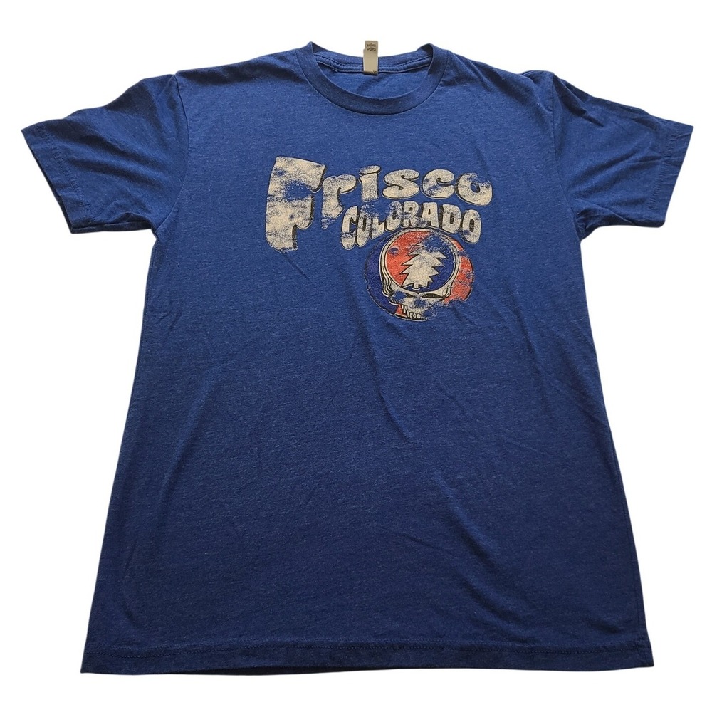 Next Level Frisco Colorado Grateful Dead Steal Your Face Blue T-Shirt Mens Small